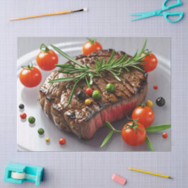 Papel De Seda Elegância de Bife Grelhado