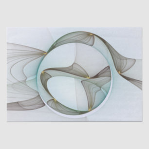 Papel De Seda Elegância Dourada abstrato Moderna Turquesa Brown