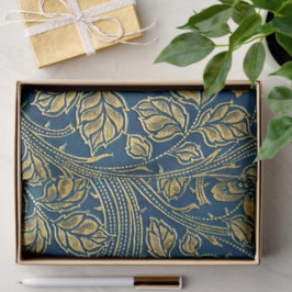 Papel De Seda Elegância Flor de Ouro