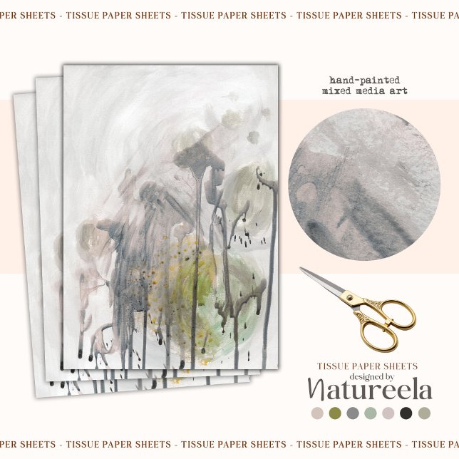 Papel De Seda Elegant Abstract Design Decoupage Tissue Paper (Criador carregado)