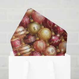 Papel De Seda Elegant Christmas Tree Baubles Decorations Holiday