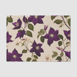 Papel De Seda Elegant Clematis Vine