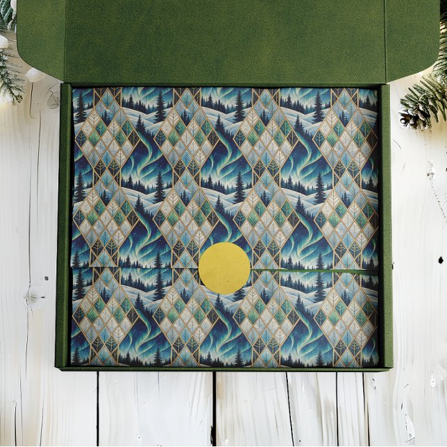 Papel De Seda Elegant Frozen Landscape Holiday (Criador carregado)