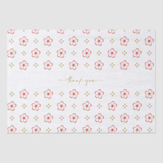 Papel De Seda Elegant Japanese Plum Blossom 