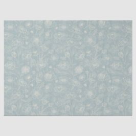 Papel De Seda Elegant Sage Green Floral Gift