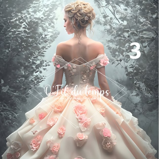 Papel De Seda Elegant Woman in Opulent Ball Gown  (Criador carregado)