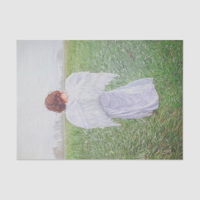 Papel De Seda Elegante Angel Art Design (Frente )