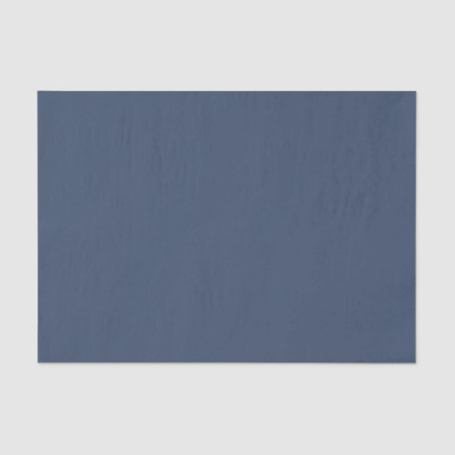 Papel De Seda Elegante azul de Marinho sólido (Frente )