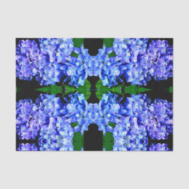 Papel De Seda Elegante azul-púrpura magenta hidrangea floral