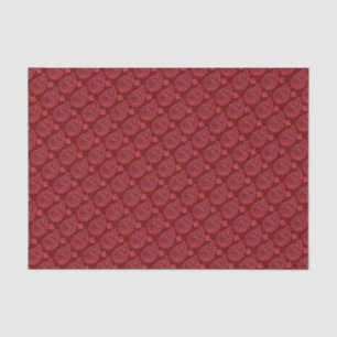 Papel De Seda Elegante Burgundy Paisley Pattern