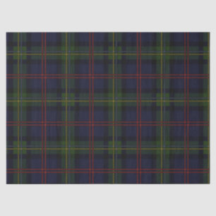 Papel De Seda Elegante Clássico da xadrez Russo Tartan