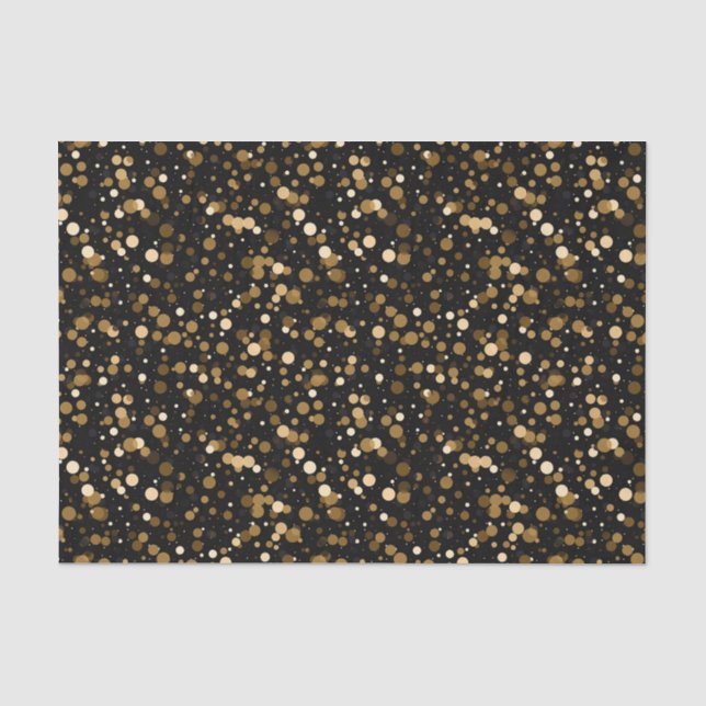 Papel De Seda Elegante confetti com padrão (Frente )