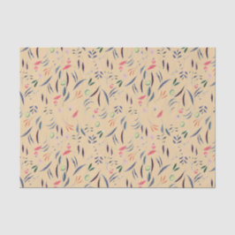 Papel De Seda Elegante Cream Beige FLORAL