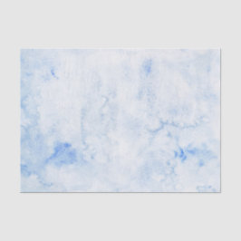Papel De Seda Elegante de Aquarela Azul