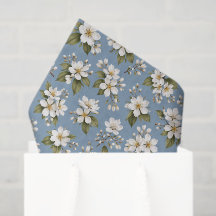 Elegante Flor de Blossom Azul