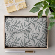 Elegante Folha de Videira Botânica em Verde Oliva