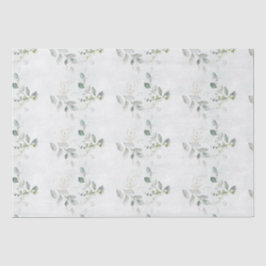 Papel De Seda Elegante folhagem de Eucalipto