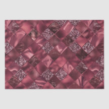 Elegante Glitter Diamante Burgundy Padrão de Treli