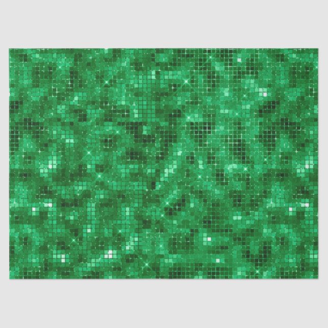 Papel De Seda Elegante Green Foil (Frente )