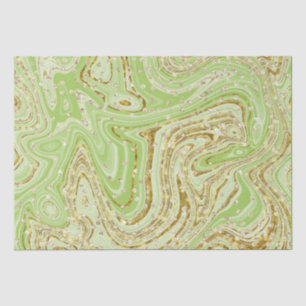 Papel De Seda Elegante Green Sparkle suga sequências de brilho