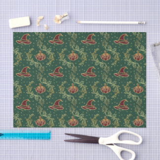Papel De Seda Elegante Halloween Whimsigoth Mágico