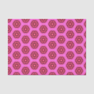 Papel De Seda Elegante Hot Pink Geométrico Patterno Girly Chic