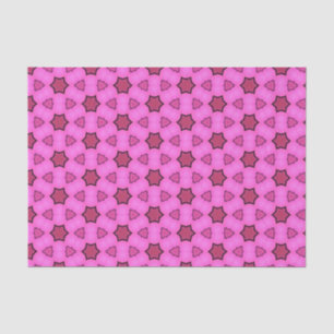 Papel De Seda Elegante Hot Pink Geométrico Patterno Girly Chic