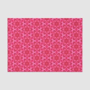Papel De Seda Elegante Hot Pink Geométrico Patterno Girly Chic