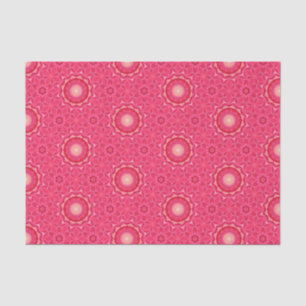 Papel De Seda Elegante Hot Pink Geométrico Patterno Girly Chic