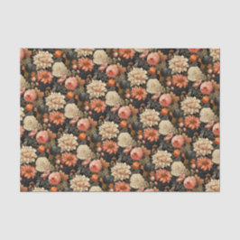 Papel De Seda Elegante Queda Floral