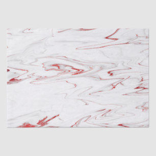 Papel De Seda Elegante Red Faux Marble, Natal