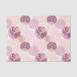 Papel De Seda Elegante Rosa Floral Chic