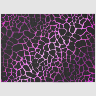 Papel De Seda Elegante Tigre Rosa
