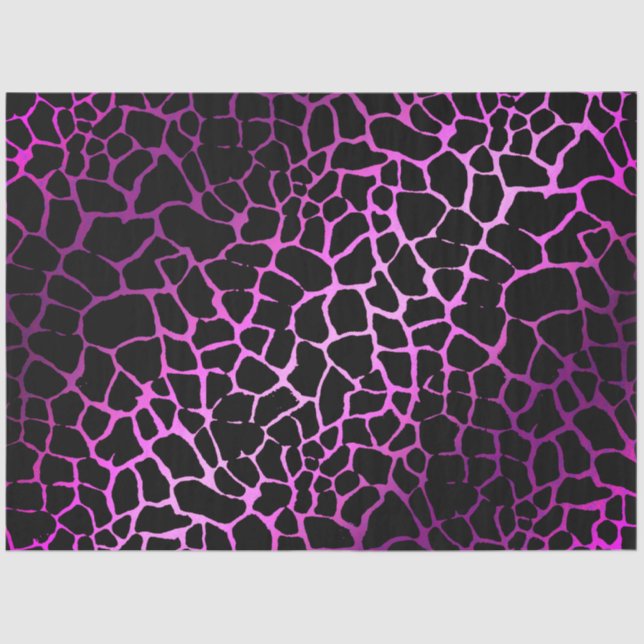 Papel De Seda Elegante Tigre Rosa (Frente )