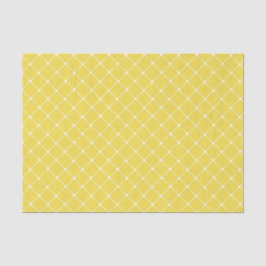 Papel De Seda Elegante Trellis Pattern | Amarelo