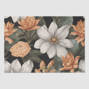 Papel De Seda Elegante Vintage Egípcio Inspirou Padrão Floral