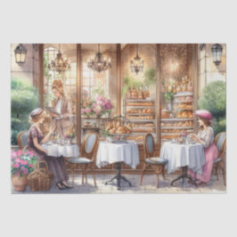 Papel De Seda Elegante Vintage French Bakery Paper