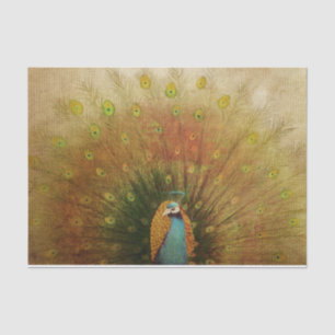 Papel De Seda Elegante Vintage Peacock