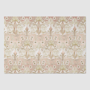 Papel De Seda Elegante Vintage Rosa Victorian Dourada Floral Pad
