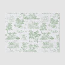 Elegante Vintage Sage Horse Green Hunting Toile