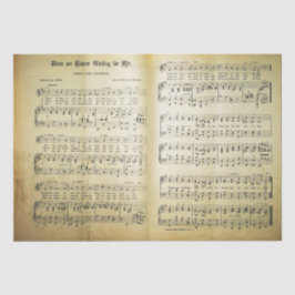 Papel De Seda Elegante Vintage Sheet Music Notes Love Song