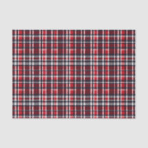 Elegante Xadrez Escocês Vermelho Natalino