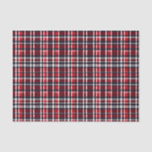 Elegante Xadrez Escocês Vermelho Natalino