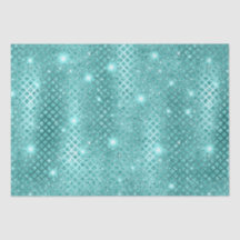 Elegantes Diamantes Azuis Metallic Padrão de Brilh