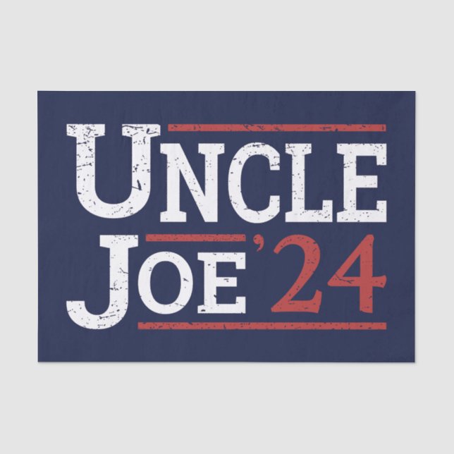 Papel De Seda Eleição 2024 - Tio Joe I (Frente )