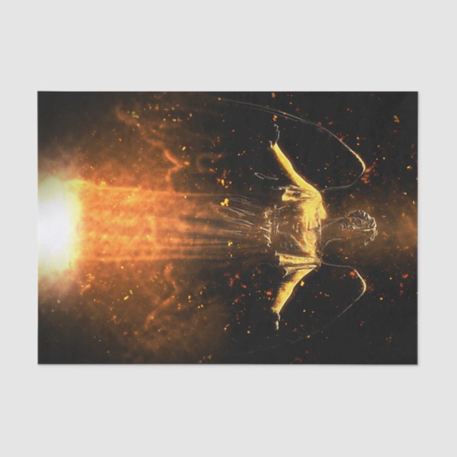 Papel De Seda Elevação de Falln das chamas (Frente )