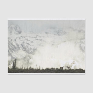 Papel De Seda Elk no Grand Teton National Park Fotografia