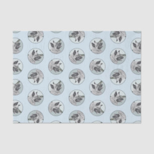 Papel De Seda Elkhound Norueguês e Arte de Cachorro de Pintura n