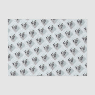 Papel De Seda Elkhound norueguês na pintura da vila - Arte canin