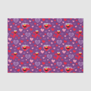 Papel De Seda Elmo ama seu padrão de Dia de os namorados
